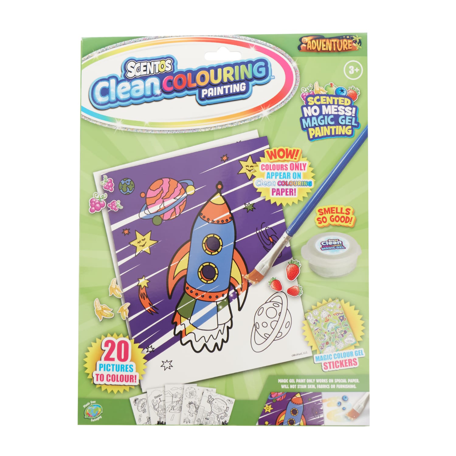 Scentos Clean Colouring Painting Set - Space