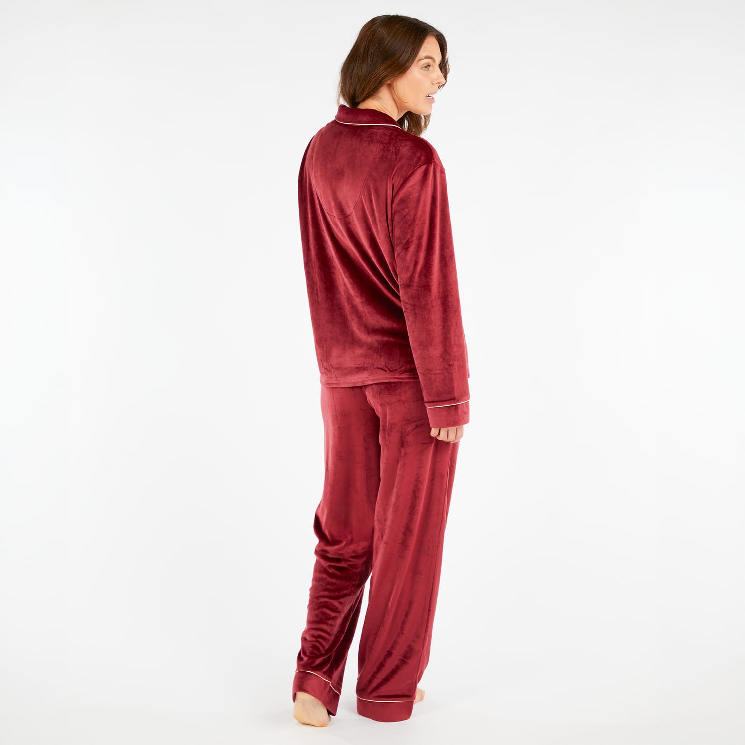 Burgundy Polar Express Ladies Pyjamas, product image 5