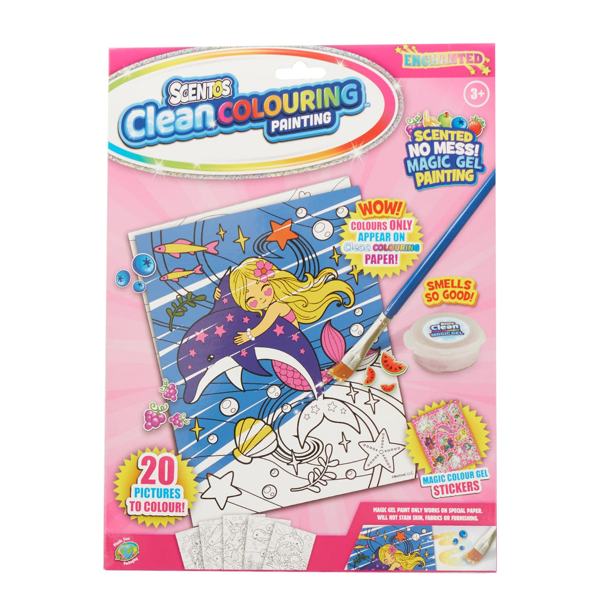 Scentos Clean Colouring Painting Set - Mermaid