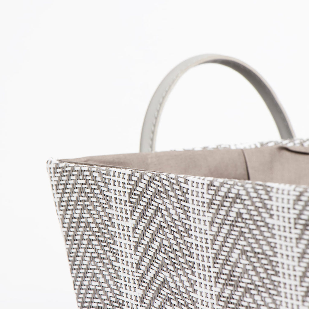 Home Collections Foldable Fabric Storage Basket With Handle Chevron - Grey, product image 2