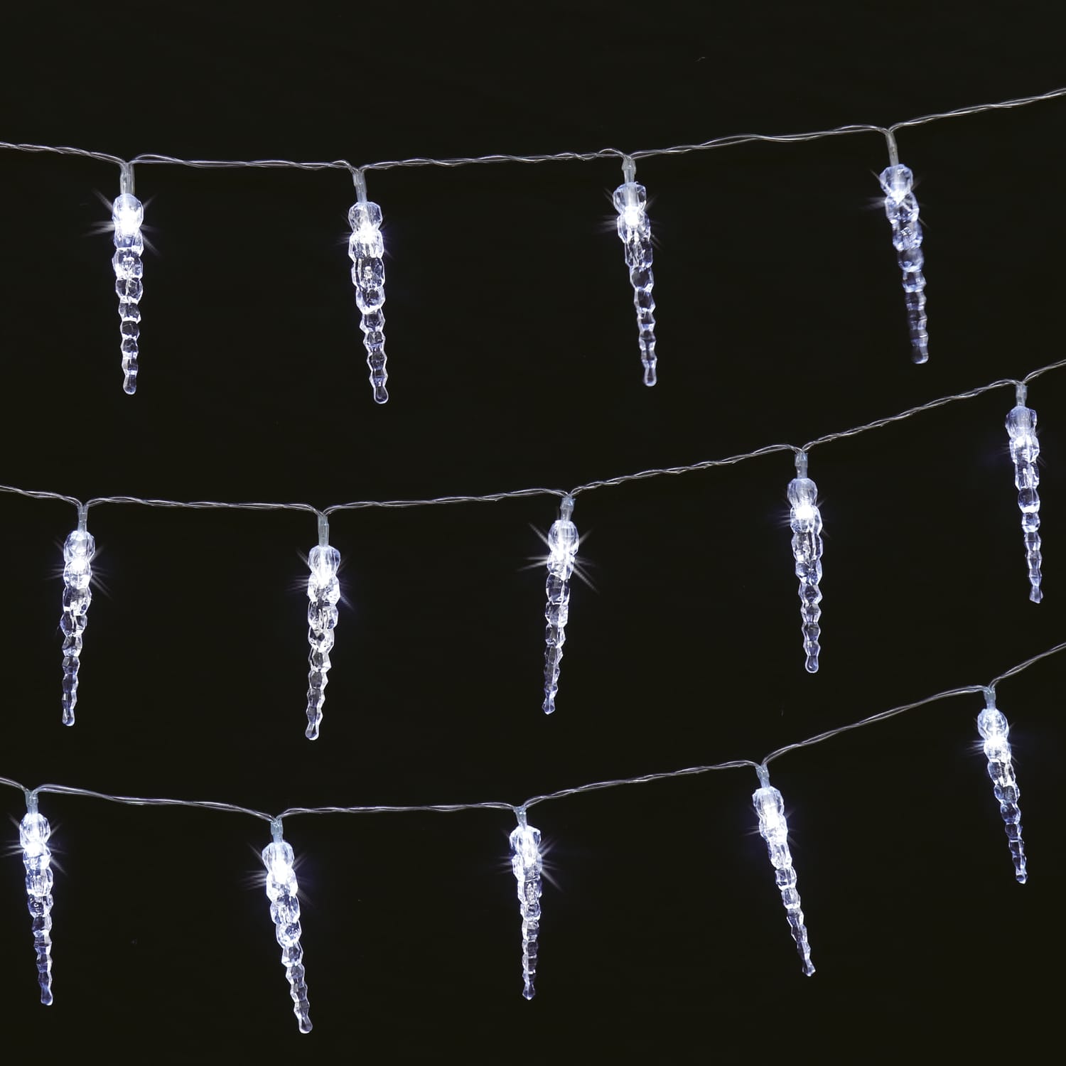 Prestige 40 LED Icicle Lights - Cool White