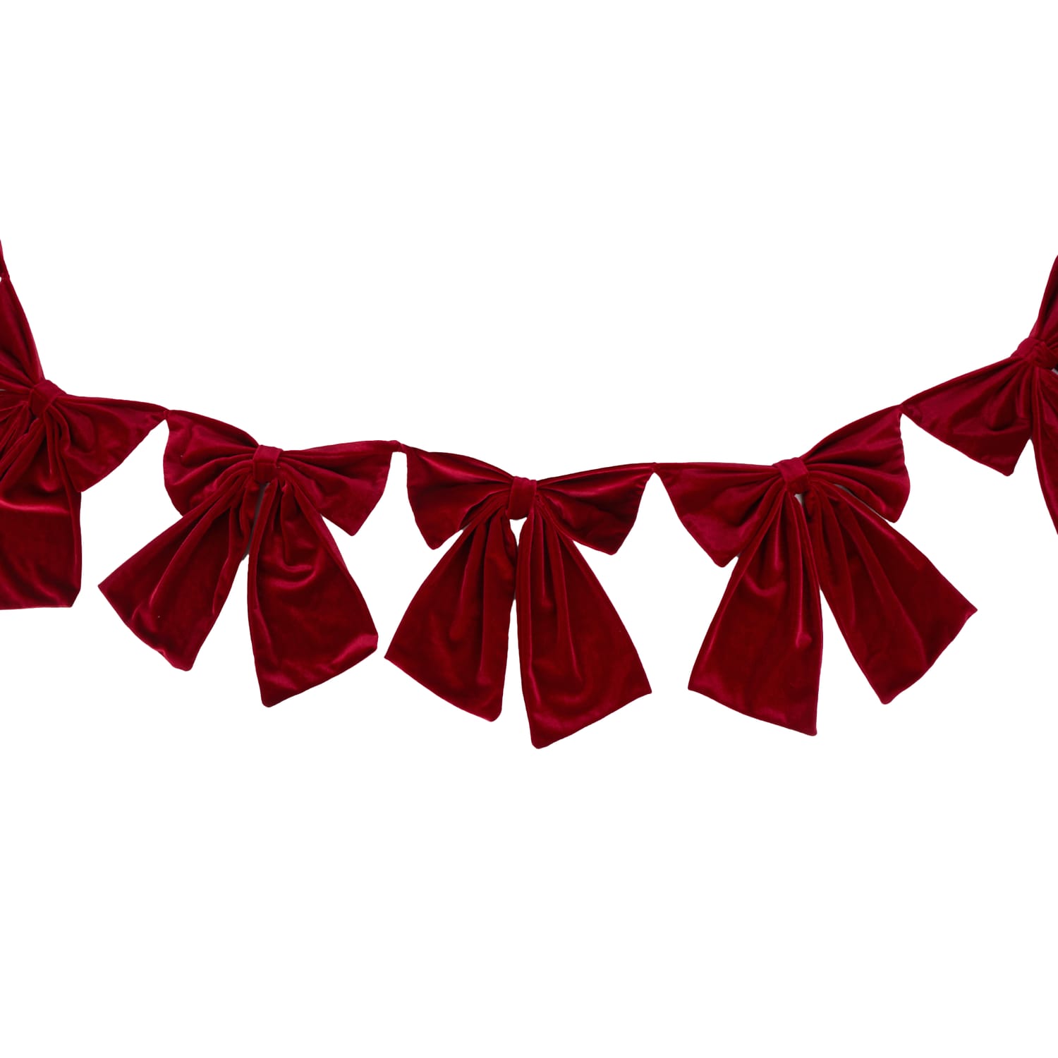 Festive Feeling Alpine Woods Christmas Bow Garland, product image 4