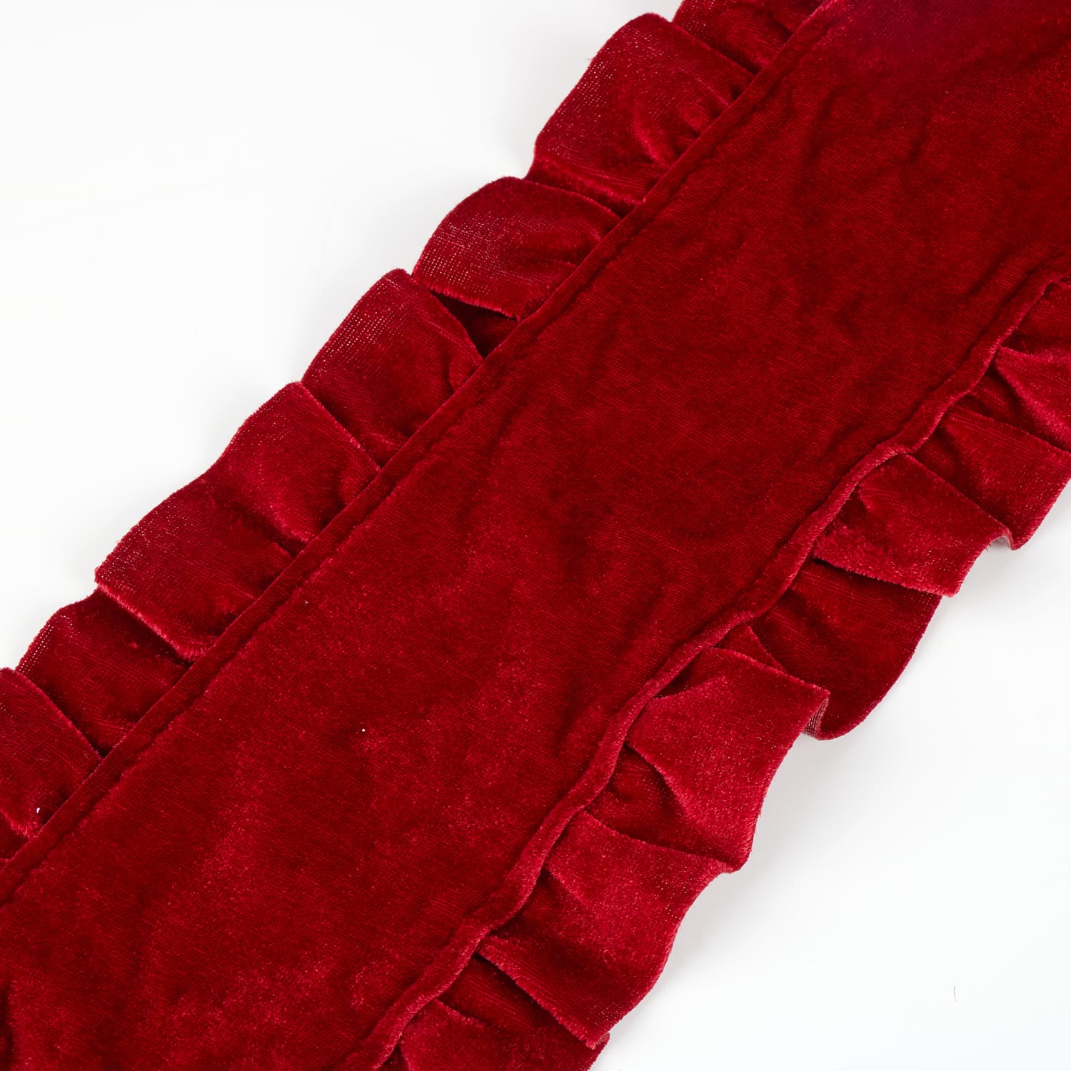 Festive Feeling Velvet Ruffle Roll Fabric, product image 4