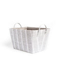 Home Collections Foldable Fabric Storage Basket With Handle Chevron - Grey